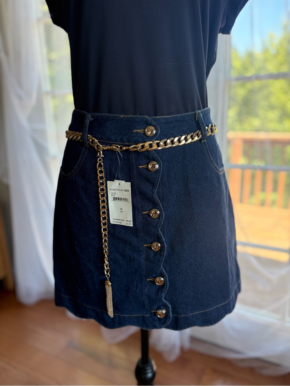 Gold Chain Belt, size ML - Picture 4 of 5